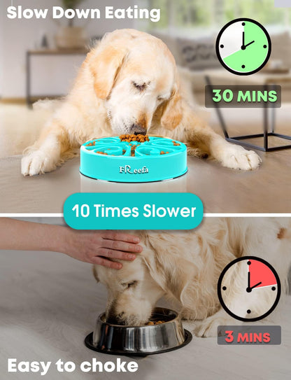 Dog Bowls, (2 Cup) Puzzle,Maze Dog Food Bowl, Slow Feeder Dog Bowls Large Breed,Medium Breed, Small Breed, Slow Eating Bowl, Puppy Cat